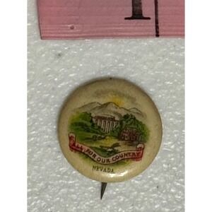 Nevada State Seal Sweet Caporal‎ Cigarettes Whitehead Hoag Pinback Button